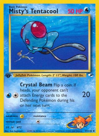 Image of Misty's Tentacool (57/132) [Gym Heroes 1st Edition]
