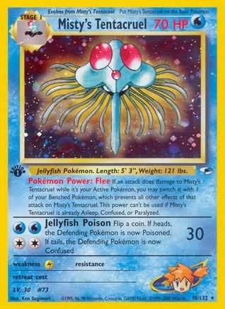 Image of Misty's Tentacruel (10/132) [Gym Heroes 1st Edition]