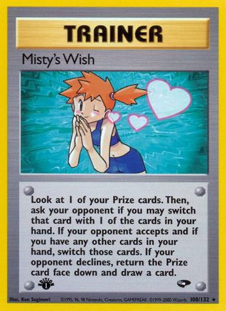 Image of Misty's Wish (108/132) [Gym Challenge 1st Edition]
