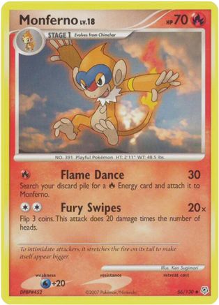 Image of Monferno (56/130) [Diamond & Pearl: Base Set]