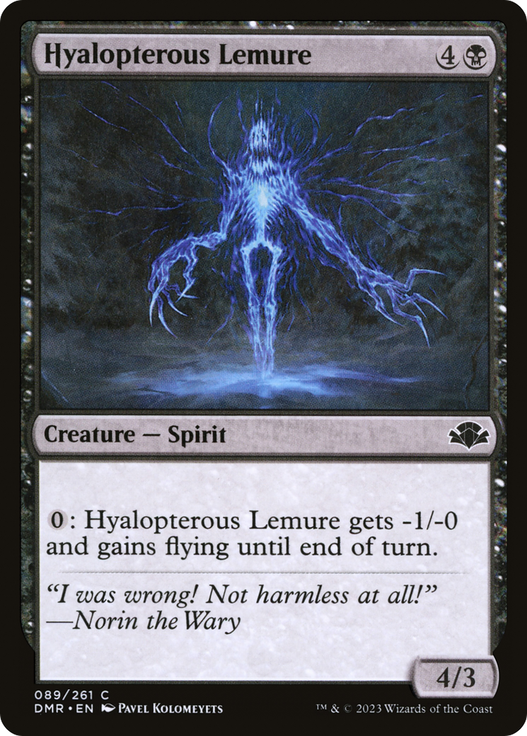 Image of Hyalopterous Lemure [Dominaria Remastered]
