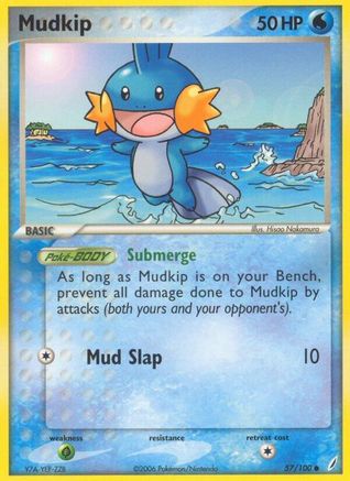 Image of Mudkip (57/100) (Stamped) [EX: Crystal Guardians]