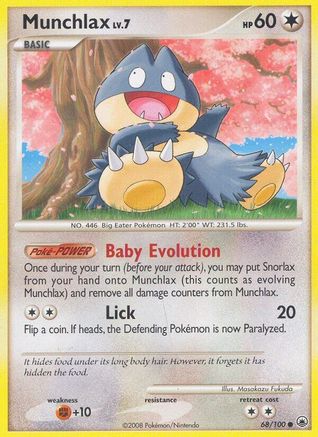 Image of Munchlax (68/100) [Diamond & Pearl: Majestic Dawn]