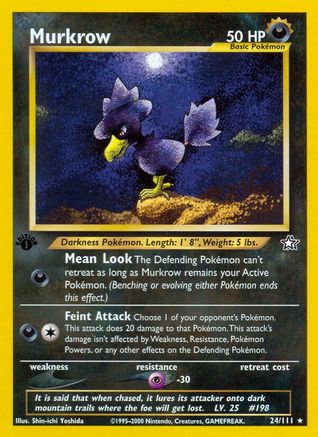 Image of Murkrow (24/111) [Neo Genesis 1st Edition]