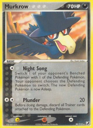 Image of Murkrow (30/115) (Stamped) [EX: Unseen Forces]