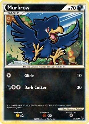 Image of Murkrow (59/90) [HeartGold & SoulSilver: Undaunted]
