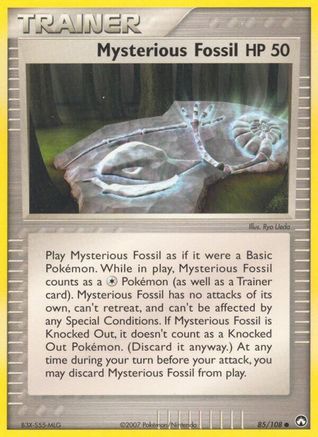 Image of Mysterious Fossil (85/108) (Stamped) [EX: Power Keepers]