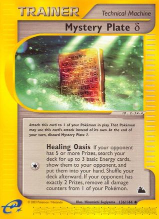 Image of Mystery Plate Delta (136/144) [Skyridge]