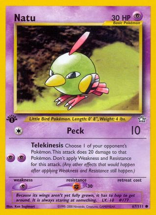 Image of Natu (67/111) [Neo Genesis 1st Edition]