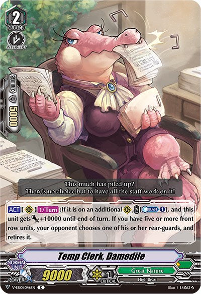 Image of Temp Clerk, Damedile (V-EB10/046EN) [The Mysterious Fortune]