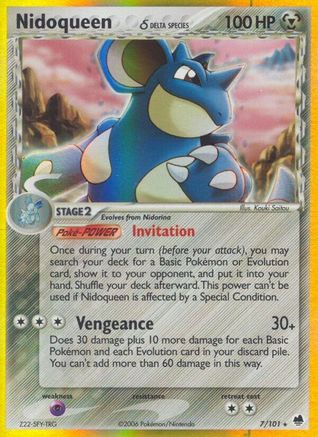 Image of Nidoqueen (7/101) (Delta Species) [EX: Dragon Frontiers]