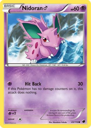 Image of Nidoran (43/116) (Male) [Black & White: Plasma Freeze]