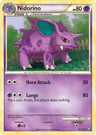 Image of Nidorino (46/102) [HeartGold & SoulSilver: Triumphant]