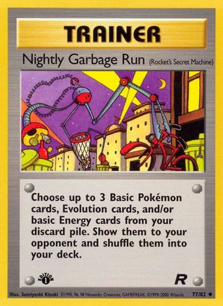 Image of Nightly Garbage Run (77/82) [Team Rocket 1st Edition]