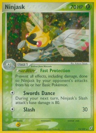 Image of Ninjask (13/107) (Stamped) [EX: Deoxys]