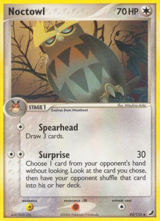 Image of Noctowl (43/115) (Stamped) [EX: Unseen Forces]