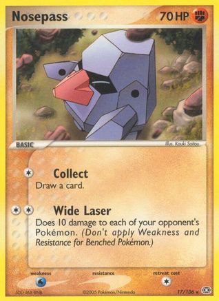 Image of Nosepass (17/106) (Stamped) [EX: Emerald]