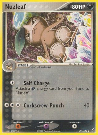 Image of Nuzleaf (39/100) (Stamped) [EX: Crystal Guardians]