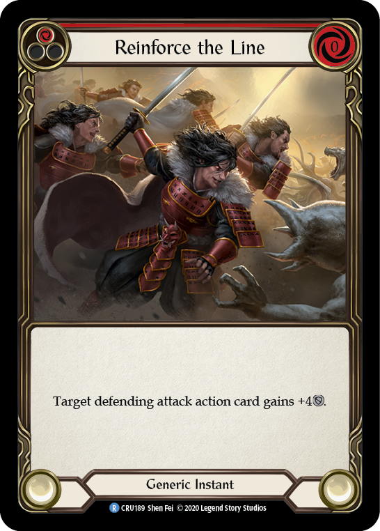 Image of Reinforce the Line (Red) [CRU189] (Crucible of War)  1st Edition Normal