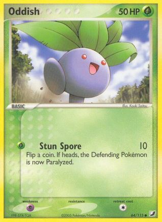 Image of Oddish (64/115) (Stamped) [EX: Unseen Forces]