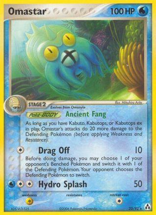 Image of Omastar (23/92) (Stamped) [EX: Legend Maker]