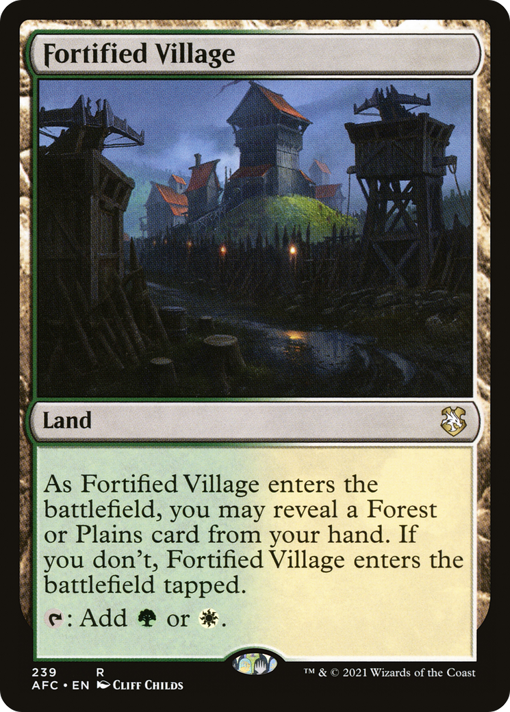 Image of Fortified Village [Dungeons & Dragons: Adventures in the Forgotten Realms Commander]