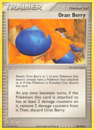 Image of Oran Berry (80/106) (Stamped) [EX: Emerald]