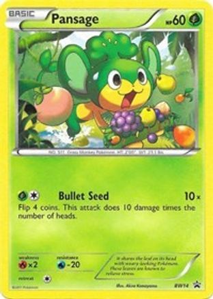 Image of Pansage (BW14) [Black & White: Black Star Promos]