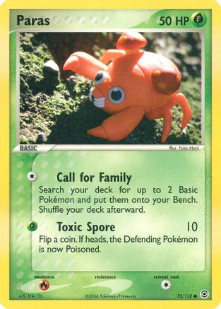 Image of Paras (72/112) [EX: FireRed & LeafGreen]