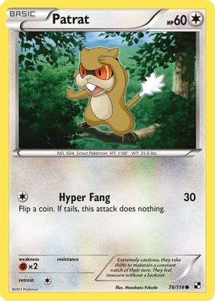 Image of Patrat (78/114) [Black & White: Base Set]