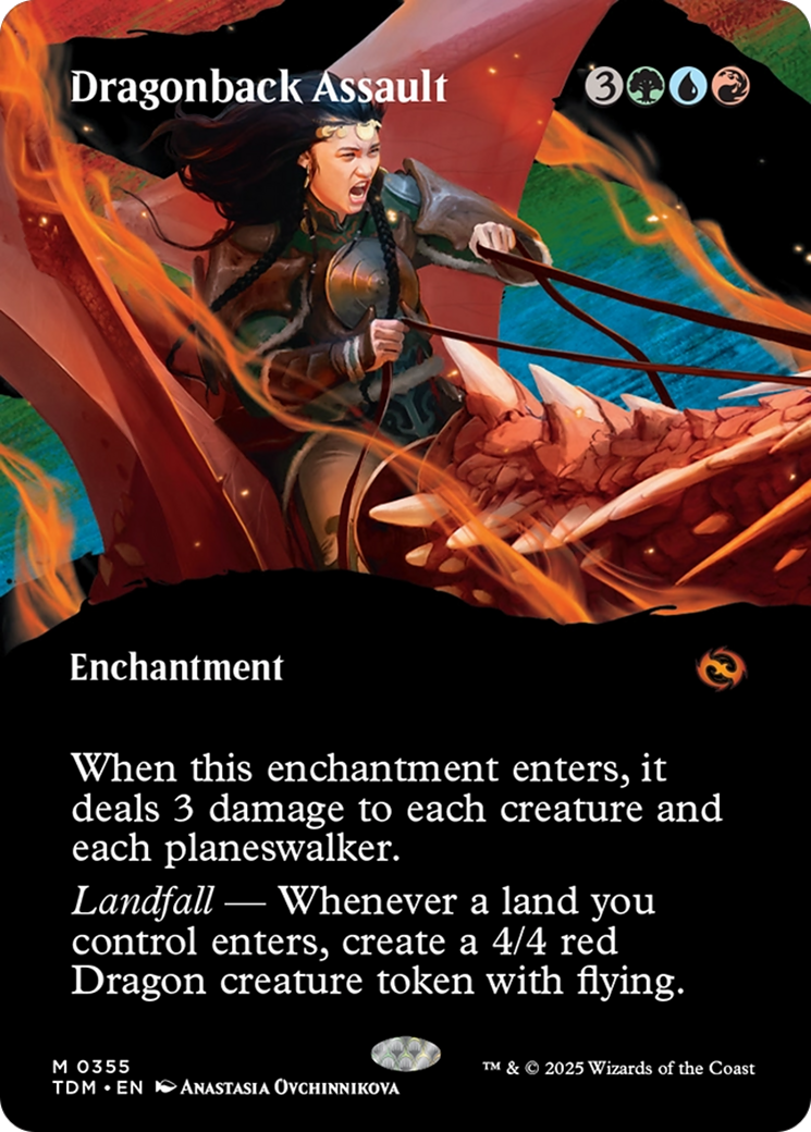 Image of Dragonback Assault (Borderless) [Tarkir: Dragonstorm]