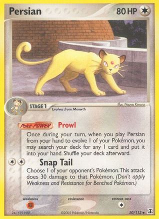 Image of Persian (50/113) (Stamped) [EX: Delta Species]