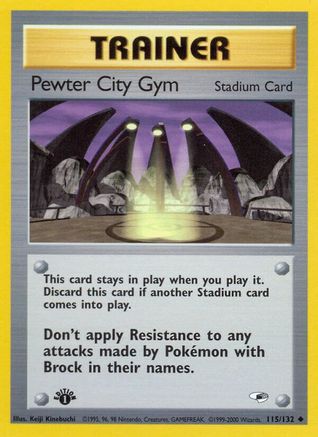Image of Pewter City Gym (115/132) [Gym Heroes 1st Edition]