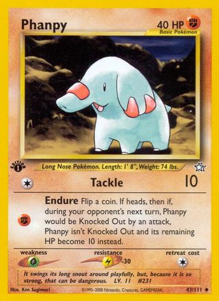 Image of Phanpy (43/111) [Neo Genesis 1st Edition]
