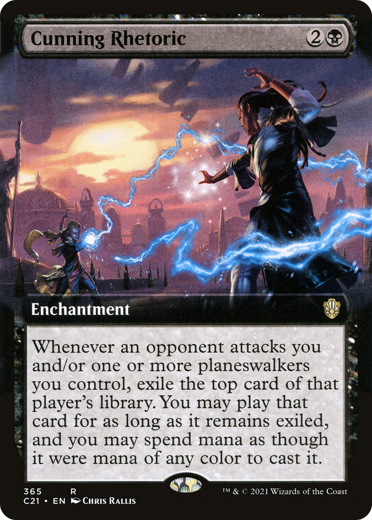 Image of Cunning Rhetoric (Extended Art) [Commander 2021]