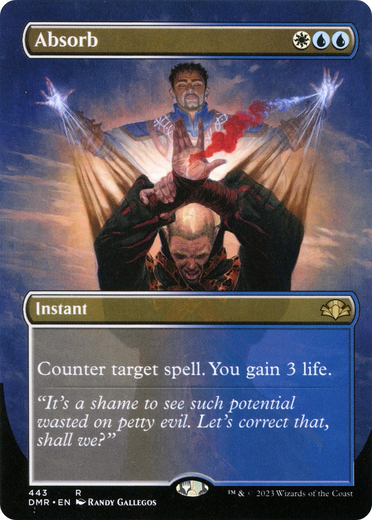 Image of Absorb (Borderless Alternate Art) [Dominaria Remastered]