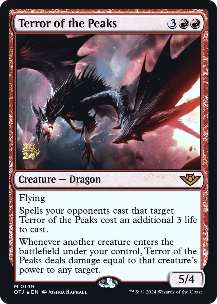 Image of Terror of the Peaks (OTJ) [Outlaws of Thunder Junction Prerelease Promos]