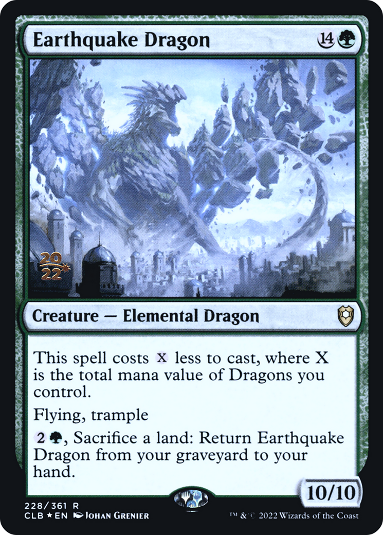 Image of Earthquake Dragon [Commander Legends: Battle for Baldur's Gate Prerelease Promos]