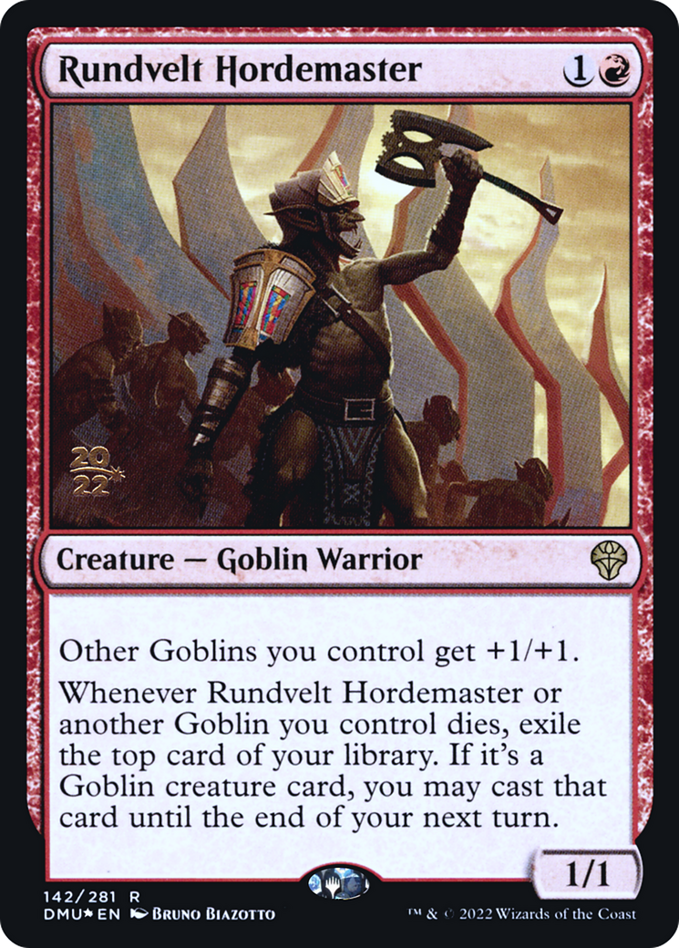Image of Rundvelt Hordemaster [Dominaria United Prerelease Promos]