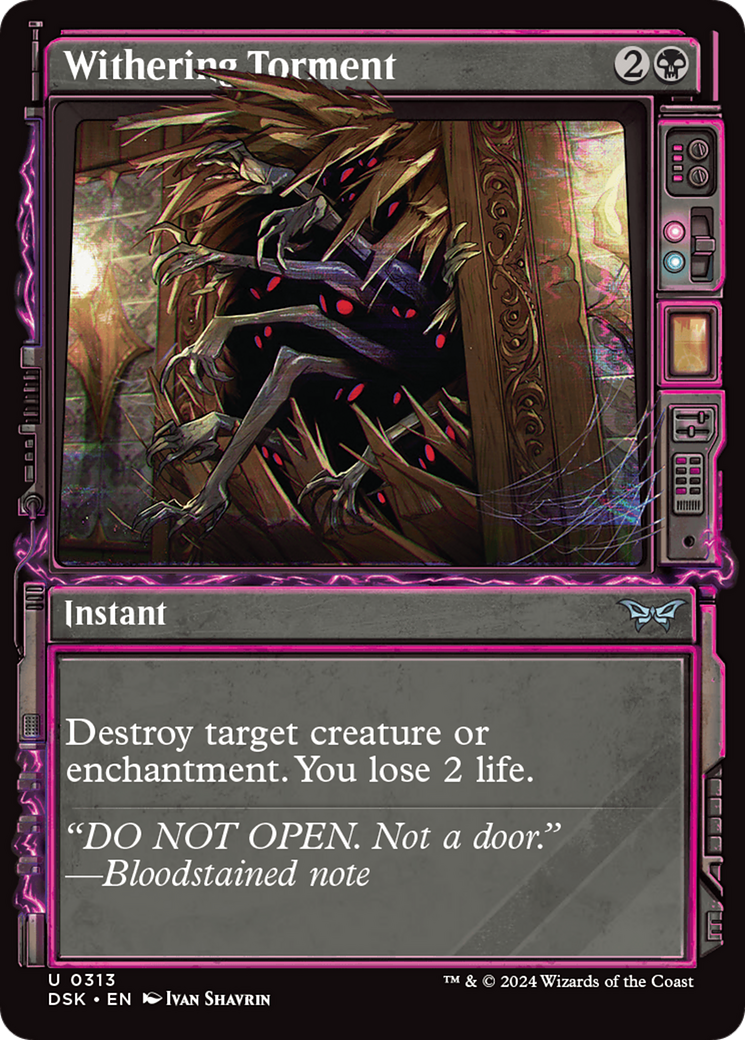 Image of Withering Torment (Showcase) [Duskmourn: House of Horror]