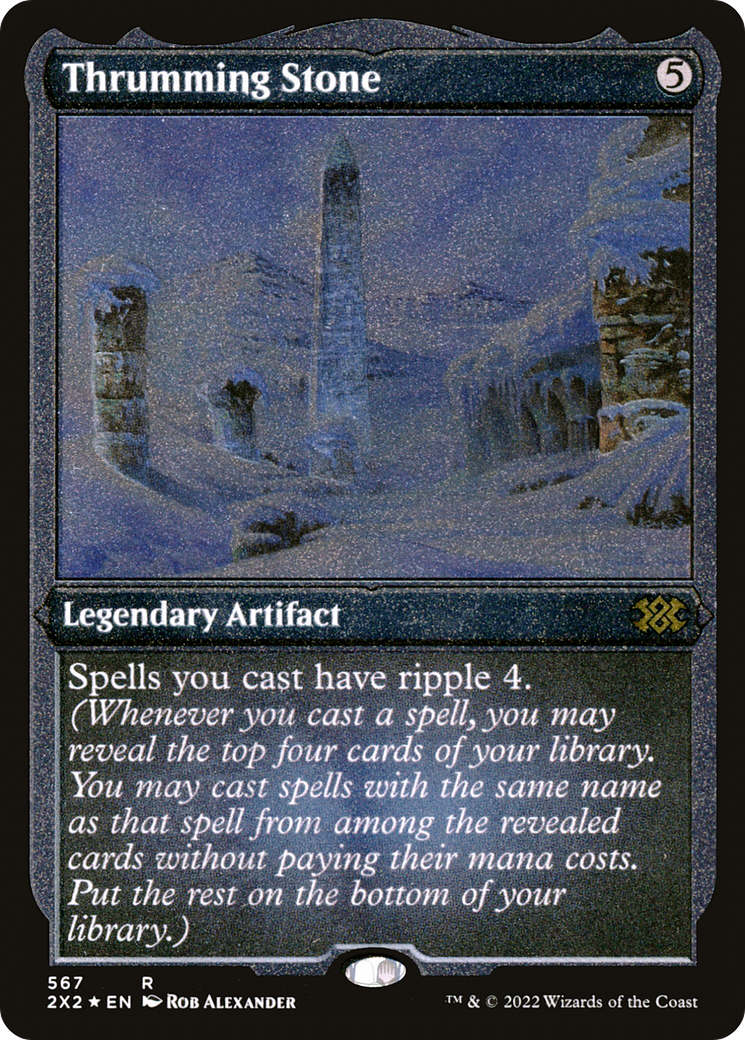 Image of Thrumming Stone (Foil Etched) [Double Masters 2022]