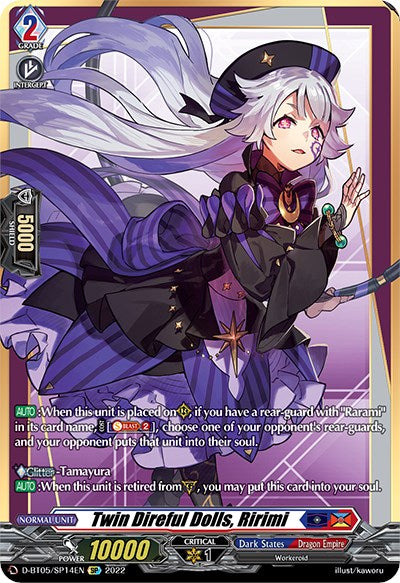 Image of Twin Direful Dolls, Ririmi (D-BT05/SP14EN) [Triumphant Return of the Brave Heroes]