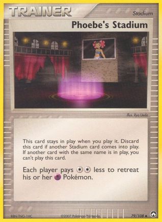 Image of Phoebe's Stadium (79/108) (Stamped) [EX: Power Keepers]