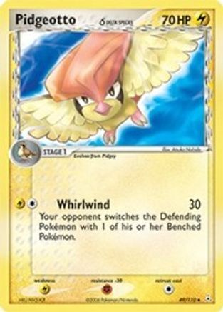 Image of Pidgeotto (49/110) (Delta Species) (Stamped) [EX: Holon Phantoms]