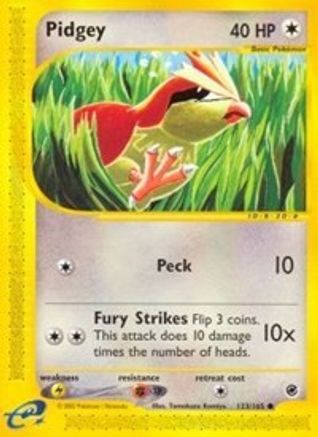 Image of Pidgey (123/165) [Expedition: Base Set]