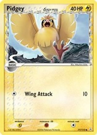 Image of Pidgey (77/110) (Delta Species) (Stamped) [EX: Holon Phantoms]