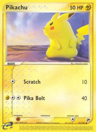 Image of Pikachu (72/100) [EX: Sandstorm]