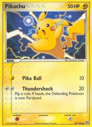 Image of Pikachu (60/106) (Stamped) [EX: Emerald]