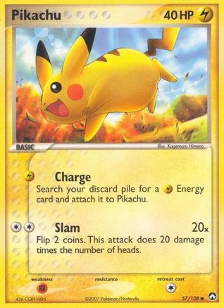 Image of Pikachu (57/108) (Stamped) [EX: Power Keepers]