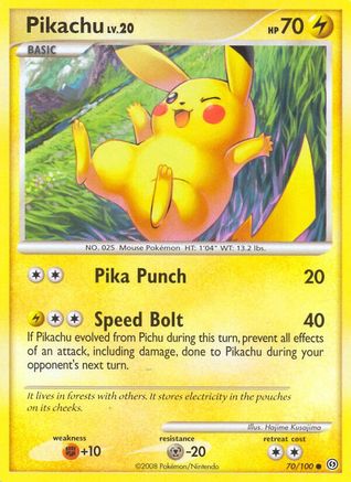 Image of Pikachu (70/100) [Diamond & Pearl: Stormfront]